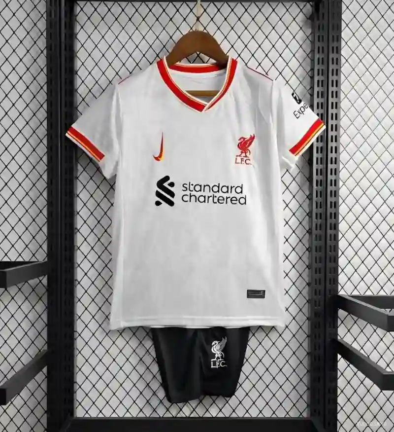 24-25 Liverpool Third Kids Kits Youth Apparels Football Jersey