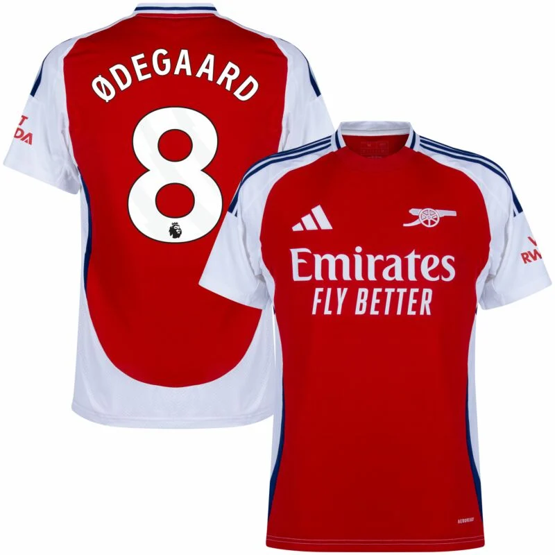 Arsenal Home Ødegaard 8 Shirt 2024-2025 Size：S-4XL