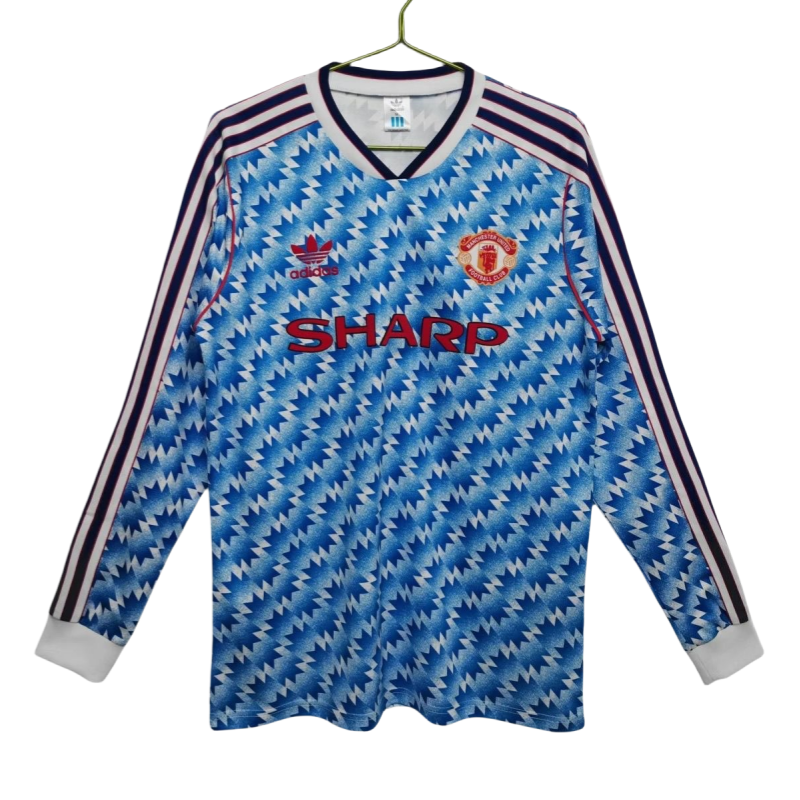 Manchester United Retro Jersey Away Shirt Long Sleeve 1990-92