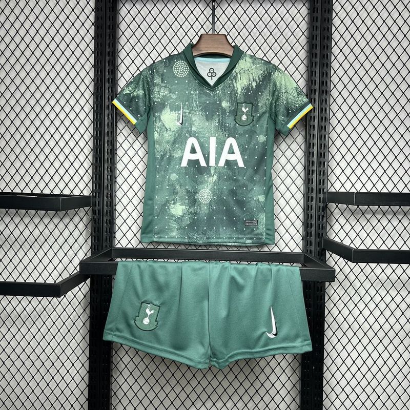 24-25 Tottenham Hotspur Third Kid Kits Youth Apparels Football Jersey