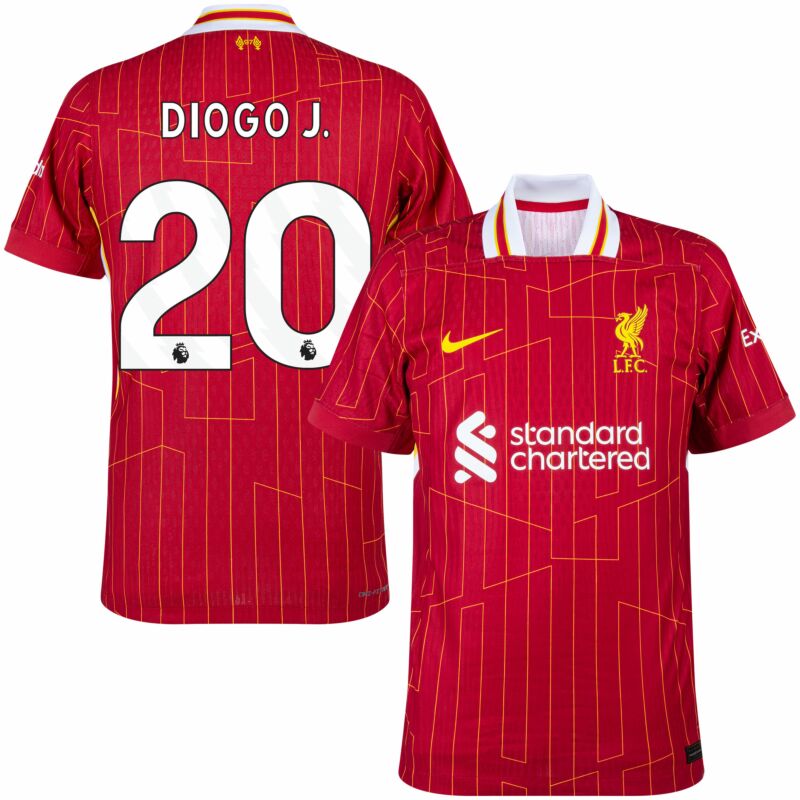 Liverpool  Home Diogo J. 20 Shirt 2024-2025 (Premier League) Player version Size： S-2XL