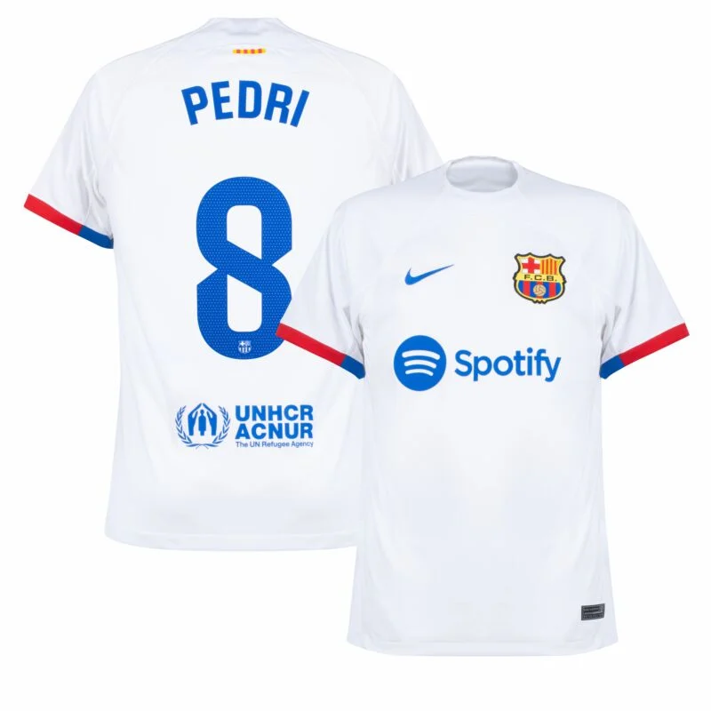 Barcelona Away Pedri 8 Shirt 2023-2024 (La Liga)  S-XXL