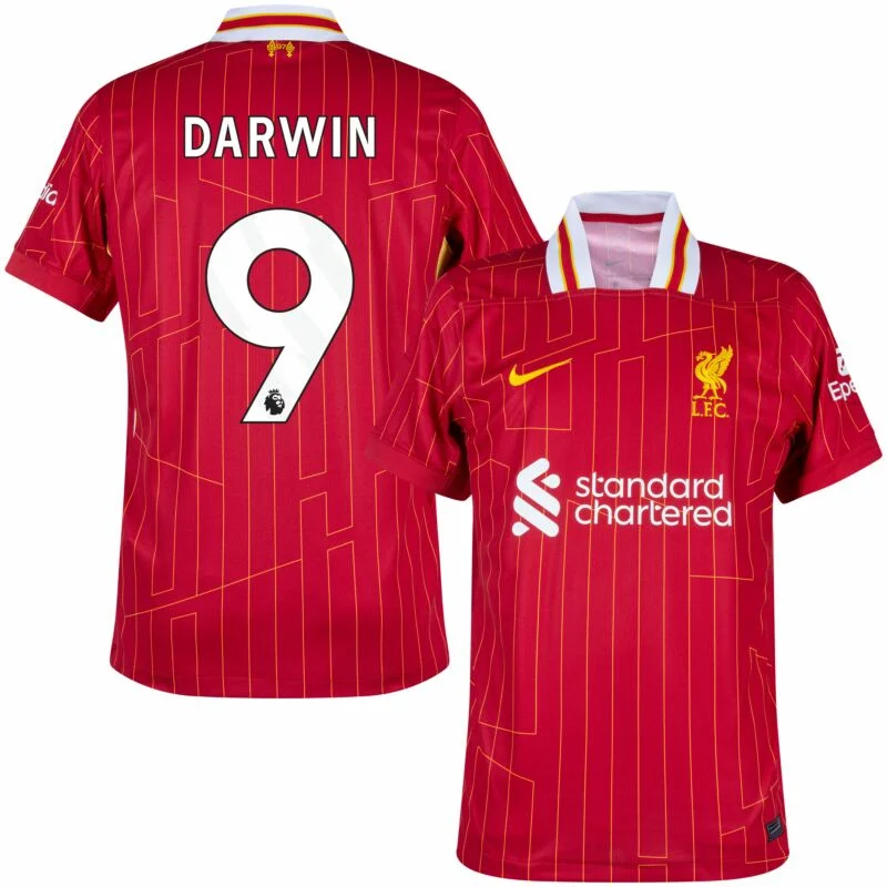 Liverpool Home Darwin 9 Shirt 2024-2025 (Premier League)  Size  S-4XL
