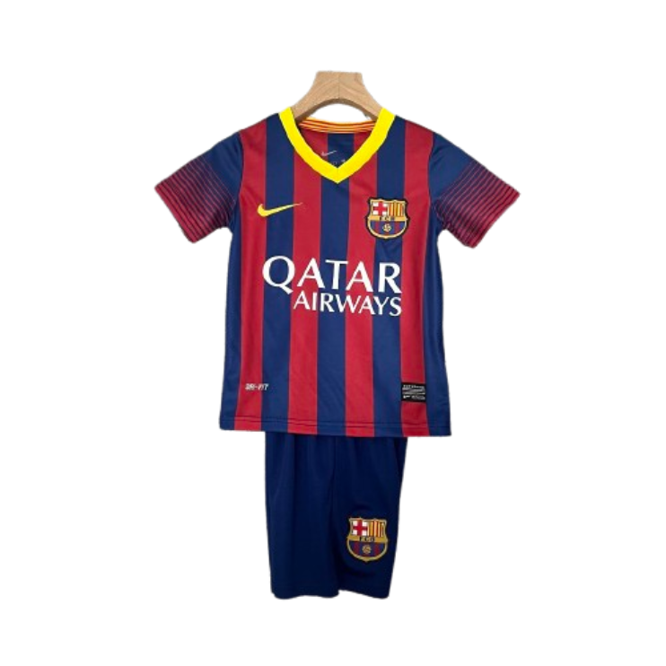 Barcelona 13-14 Home Retro Kids Kits Children Shirt Cheap Jersey