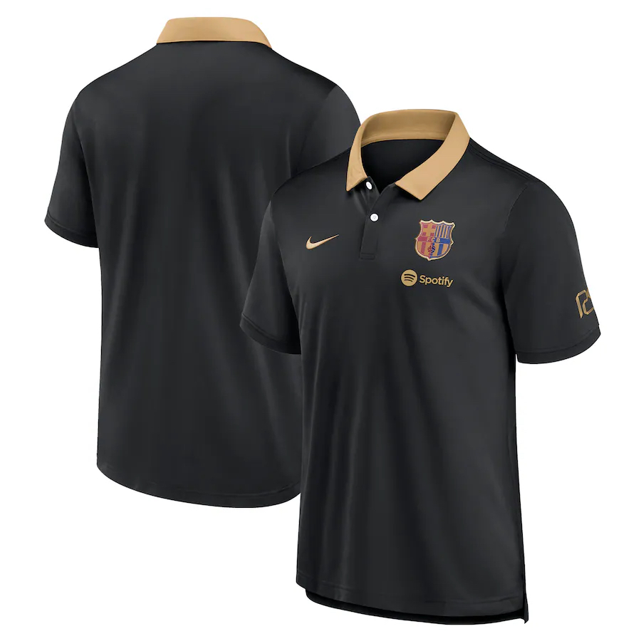 NIKE Men 24-25 Barcelona Black POLO Shirt