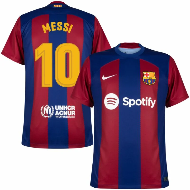 Barcelona Home Messi 10 Shirt 2023-2024 (Legend Printing)  S-XXL