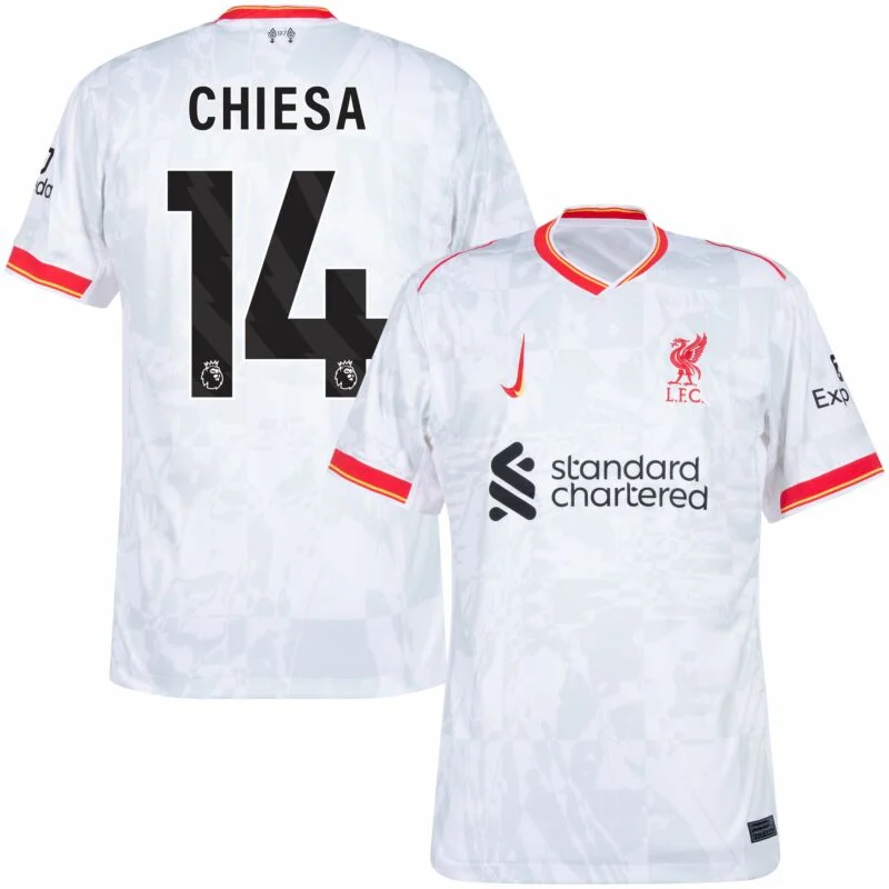Liverpool Third Away Chiesa 14 Shirt 2024-2025  Size：S-4XL