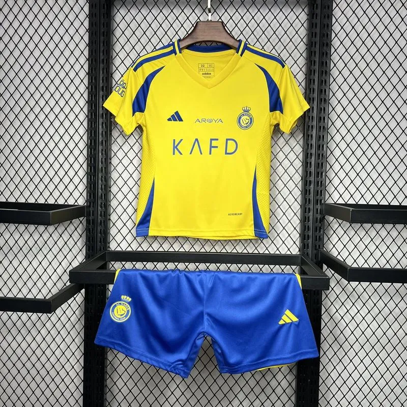 2024-25 Kids Al Nassr Home Kit Jersey+Shorts