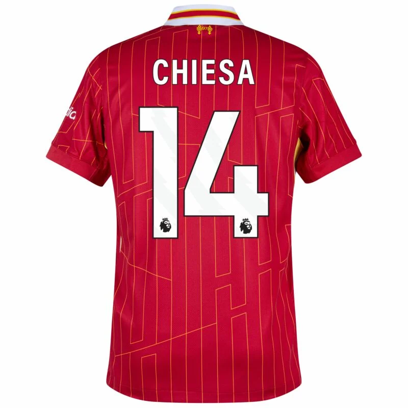 Liverpool Home Chiesa 14 Shirt 2024-2025 (Premier League) Size S-4XL