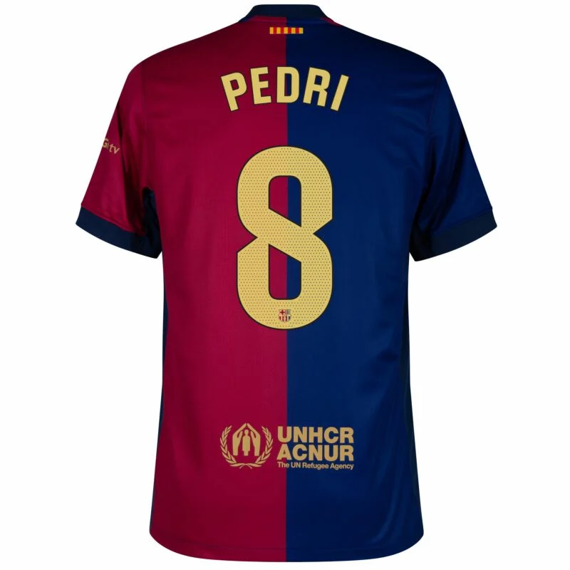 Barcelona Home Pedri 8 Shirt 2024-2025 (La Liga)  S-4XL