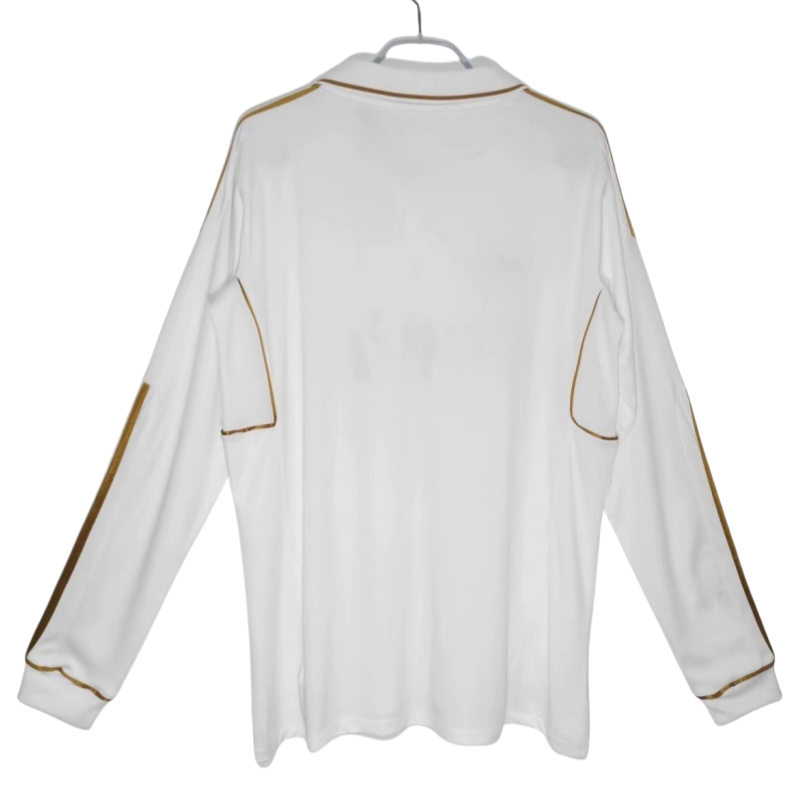Real Madrid Retro Jersey Home Long Sleeve Shirt 2011-12