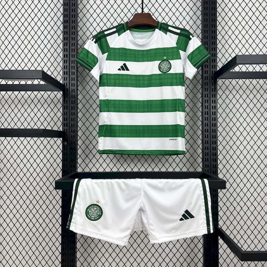 Celtic 2025-26 Home Kids Kit