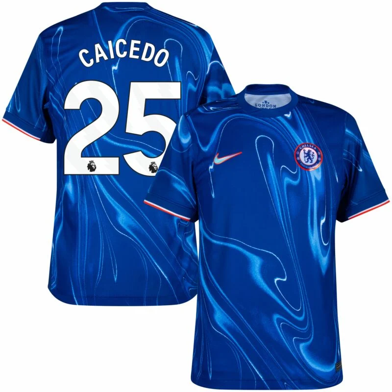 Chelsea Home Caicedo 25 Shirt 2024-2025 Size：S-4XL