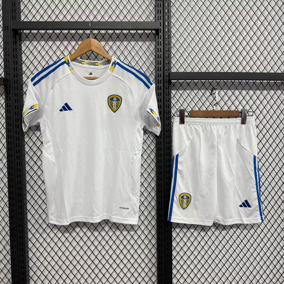 25-26 Kids Leeds United Home Jersey