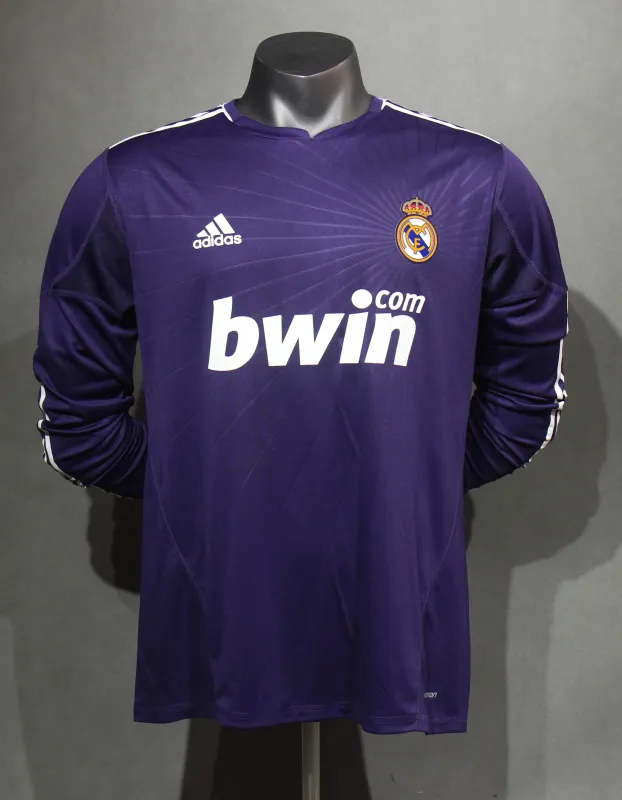 Real Madrid Third Away Retro Jersey Long Sleeve Shirt 10-11