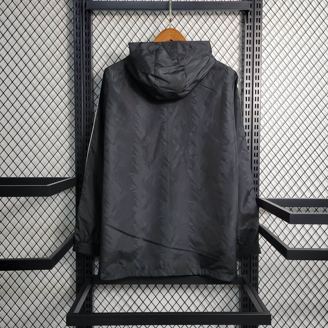 2023/2024 Juventus Windbreaker Black Football Shirt