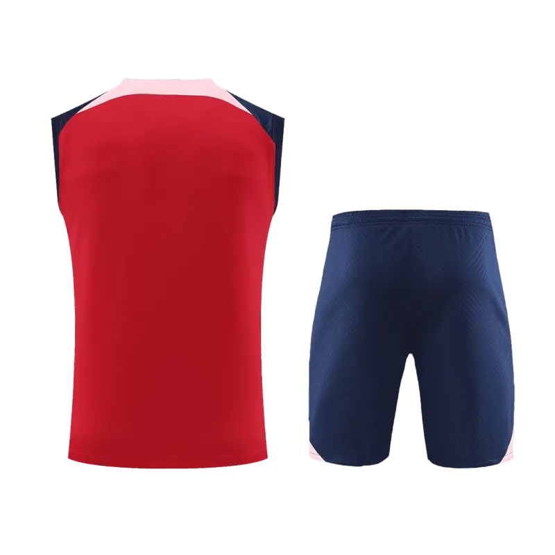 Atletico Madrid Sleeveless Training Kit (Top+Shorts) Red 2023-24