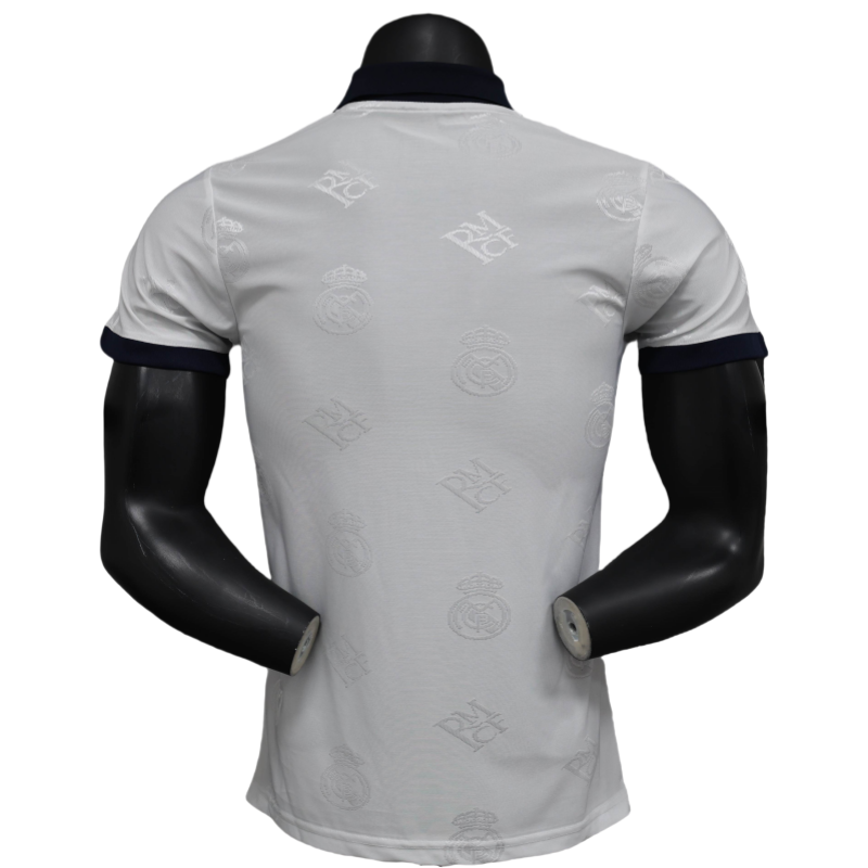 Real Madrid Men's Polo Shirt White 25-26