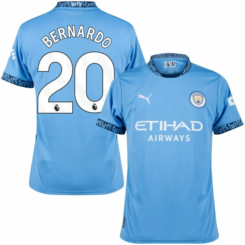 Manchester City Home Bernardo 20 Shirt 2024-2025 Player version Size：S-XXL