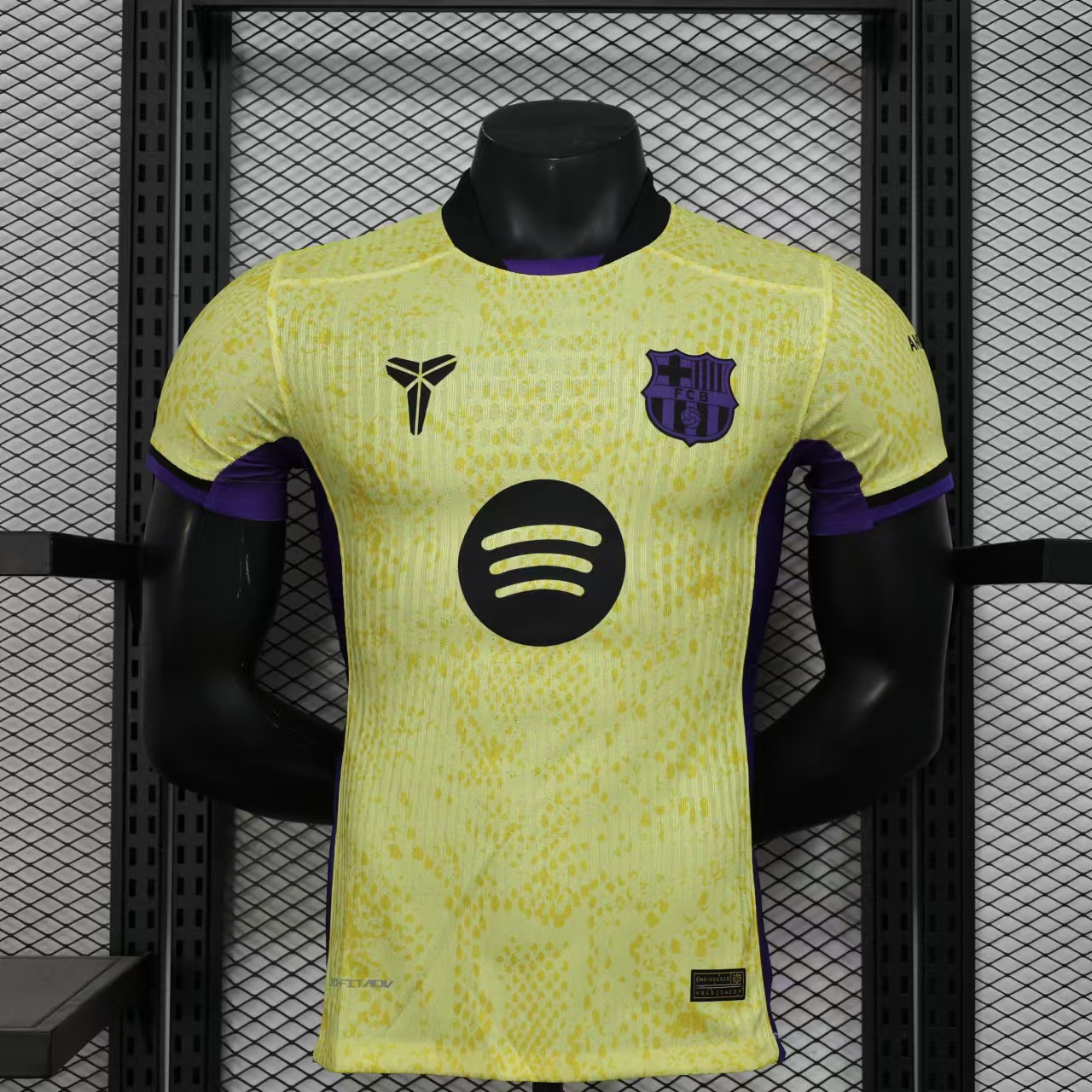 Kobe Barcelona 25-26 Away Player Edition Yellow Shirt