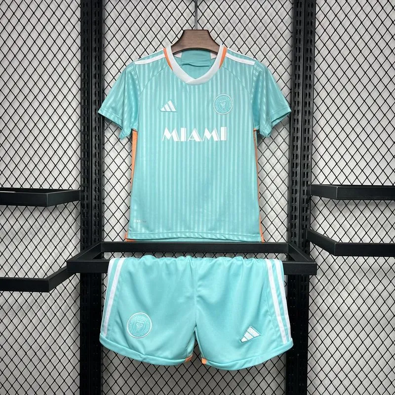 24-25 Inter Miami CF Third Away Soccer Kids Kit Jersey+Shorts