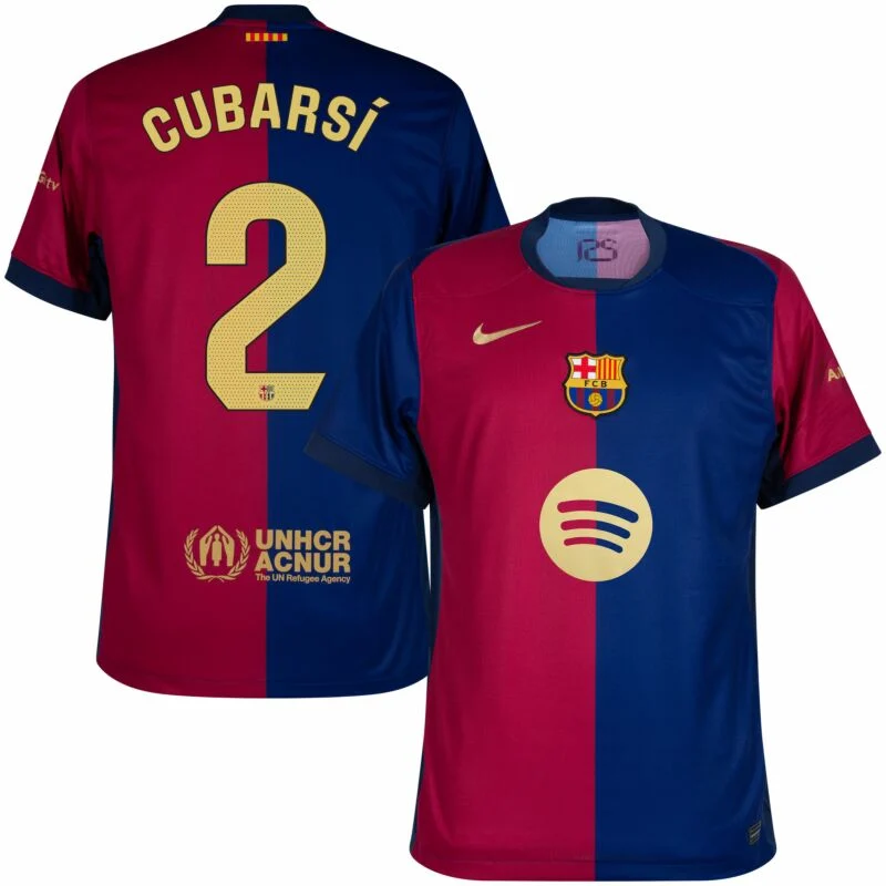 Barcelona Home Cubarsí 2 Shirt 2024-2025 (La Liga)  S-4XL