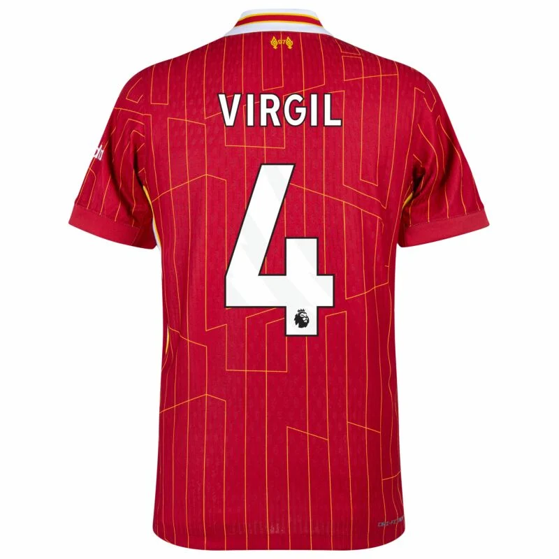 VIRGIL #4 24-25 Liverpool Home Football Jersey