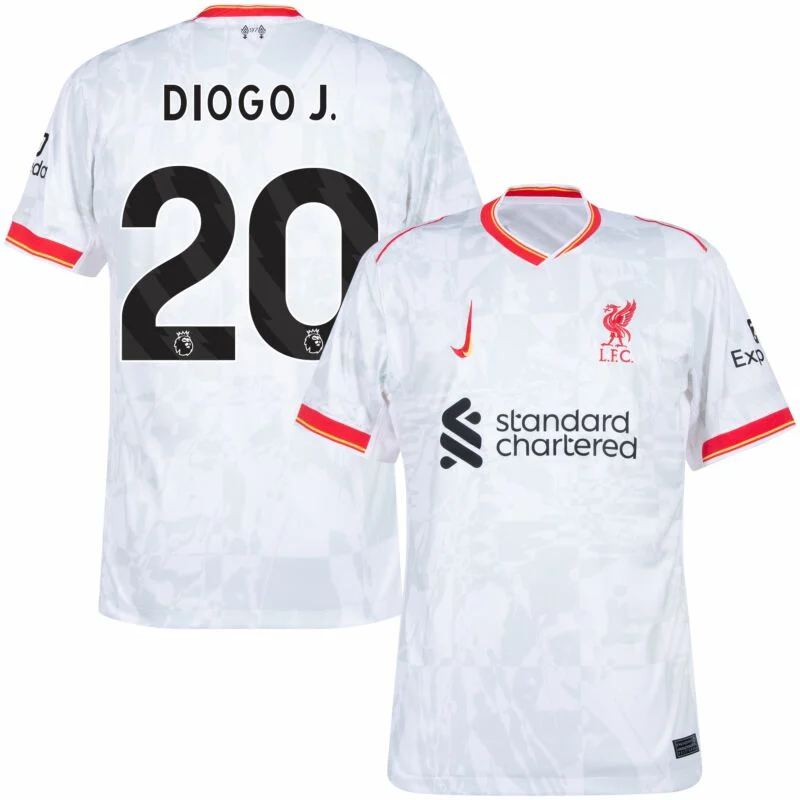 Liverpool Third Away Diogo J. 20 Shirt 2024-2025 (Premier League) Player version Size：S-XXL