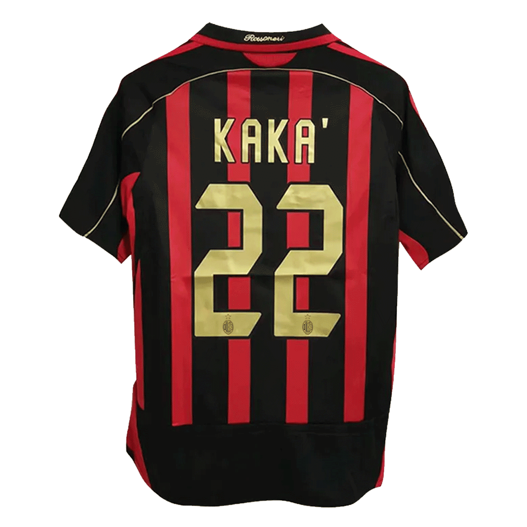 2006-07 AC Milan Ronaldo #99 Maldini #3 Kakà #22 Retro Jersey Home Replica