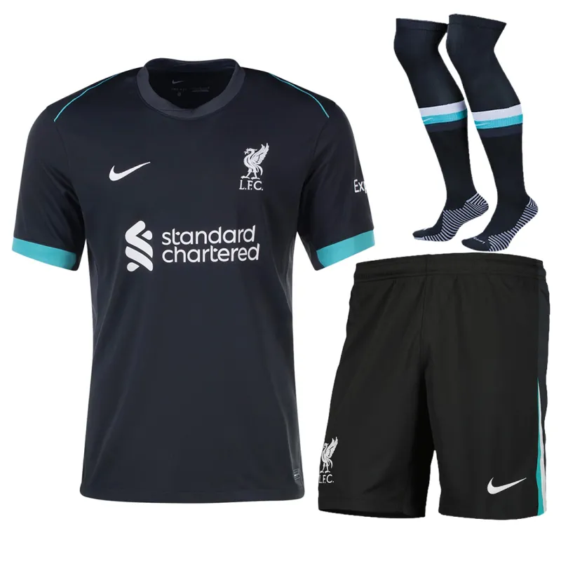 Liverpool 2024/25 Away Full Kit(Jersey+Shorts+Socks)