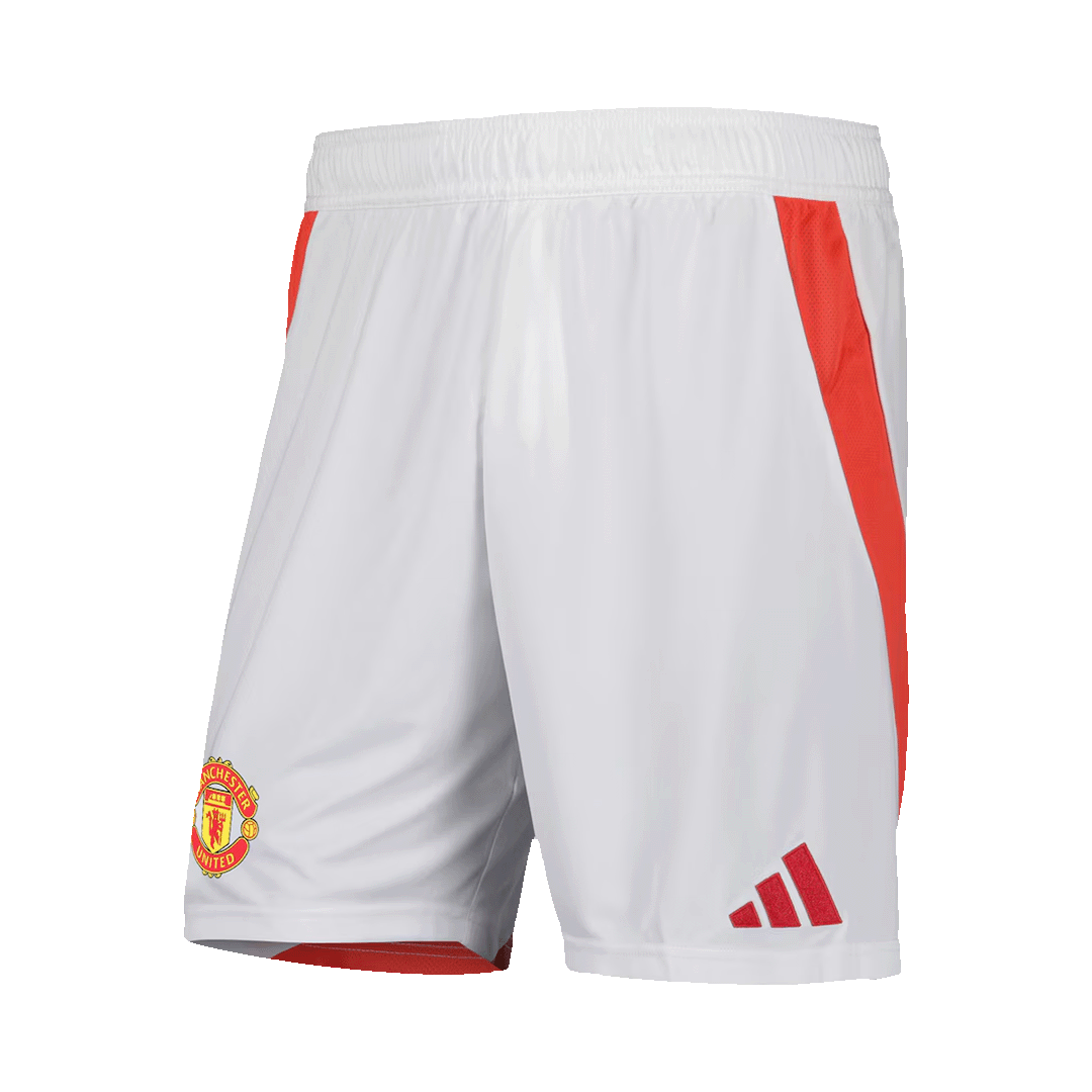 24-25 Manchester United Home Soccer Shorts