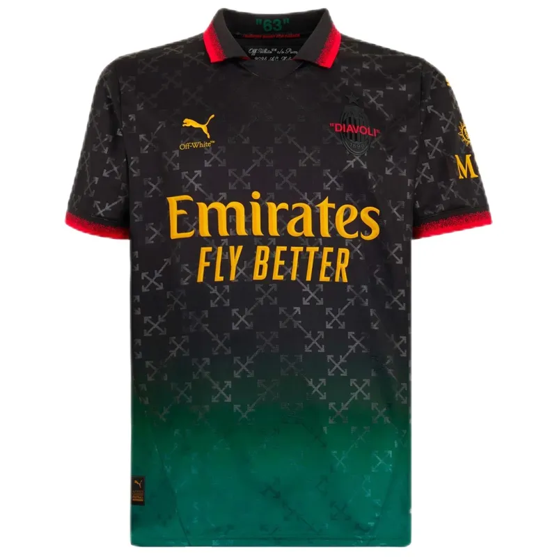 AC Milan x Off-White Fourth Soccer Jersey 2024-25