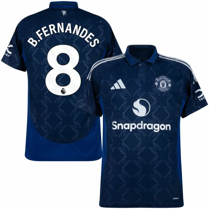 B.FERNANDES #8 Manchester United Away Jersey 2024-25