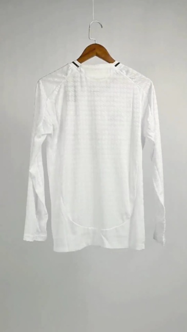 2024-25 Real Madrid Home Long Sleeve Jersey Player Version