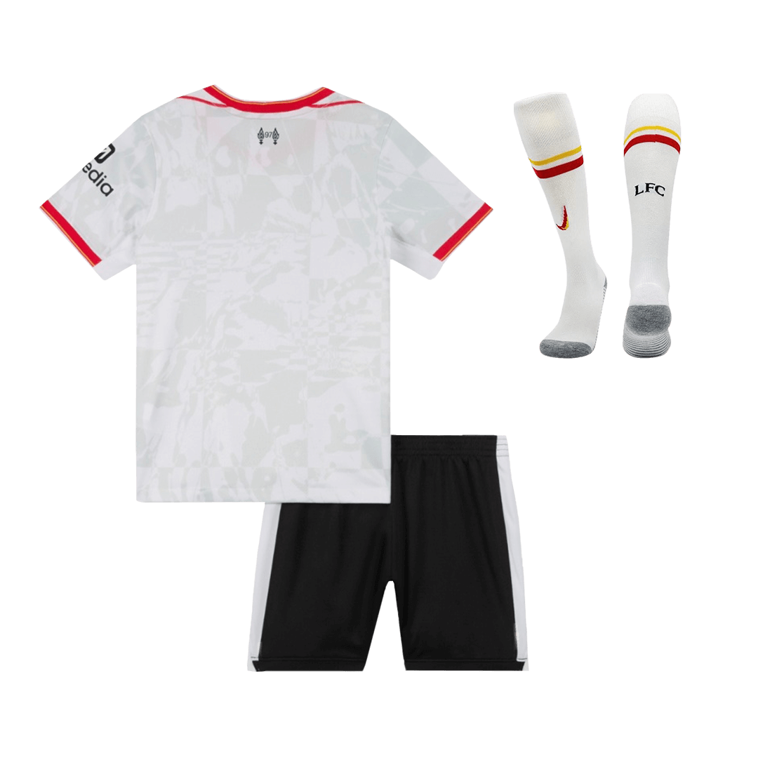 Kids Liverpool Custom Third Away Full Soccer Kits 2024-25