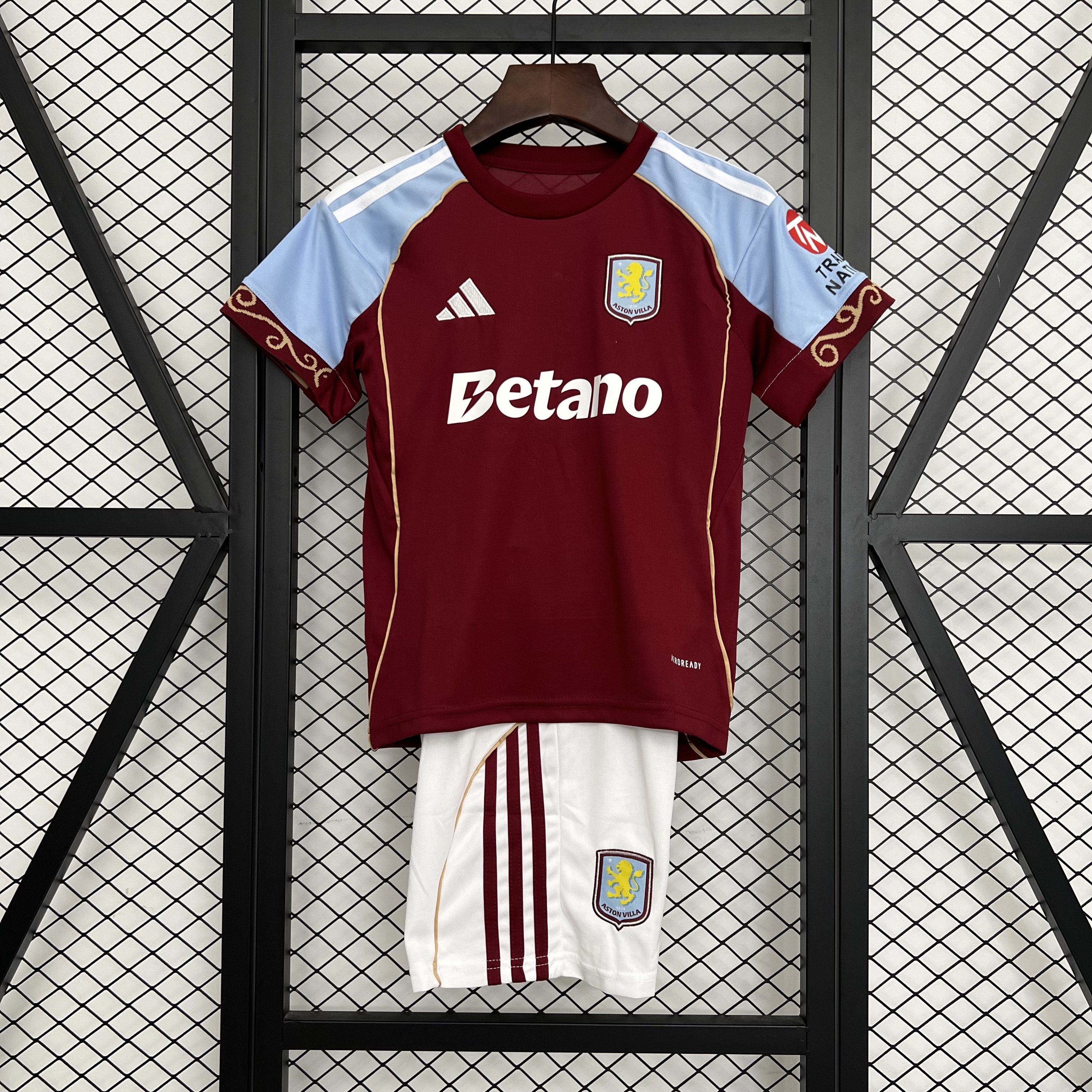 25-26 Kids Aston Villa Home Jersey
