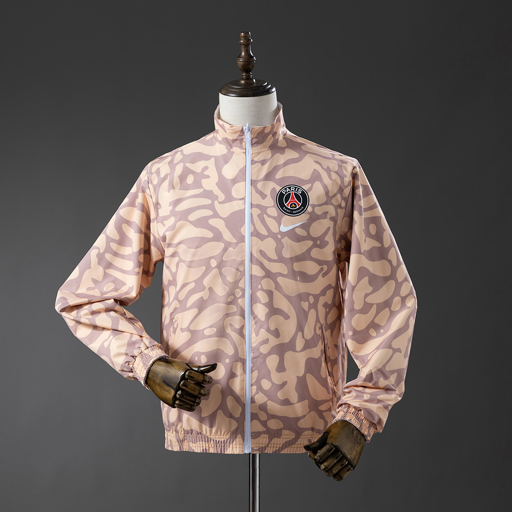 PSG Reversible Jacket Windbreaker - White & Brown