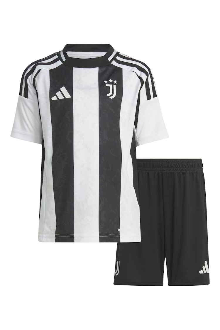 24-25 Juventus Home Soccer Kids Kit Jersey+Shorts
