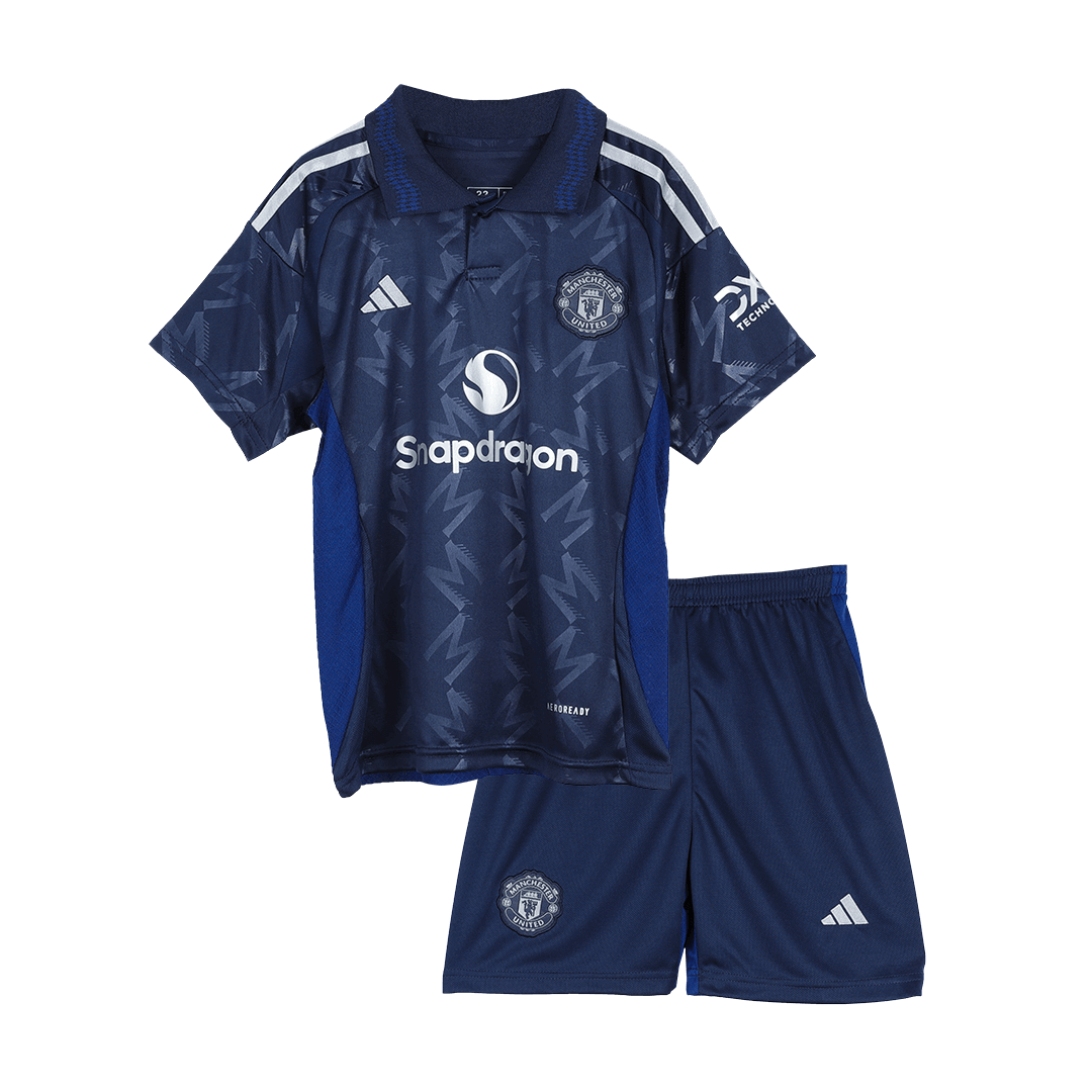 24-25 Manchester United Away Kids Jersey+Shorts
