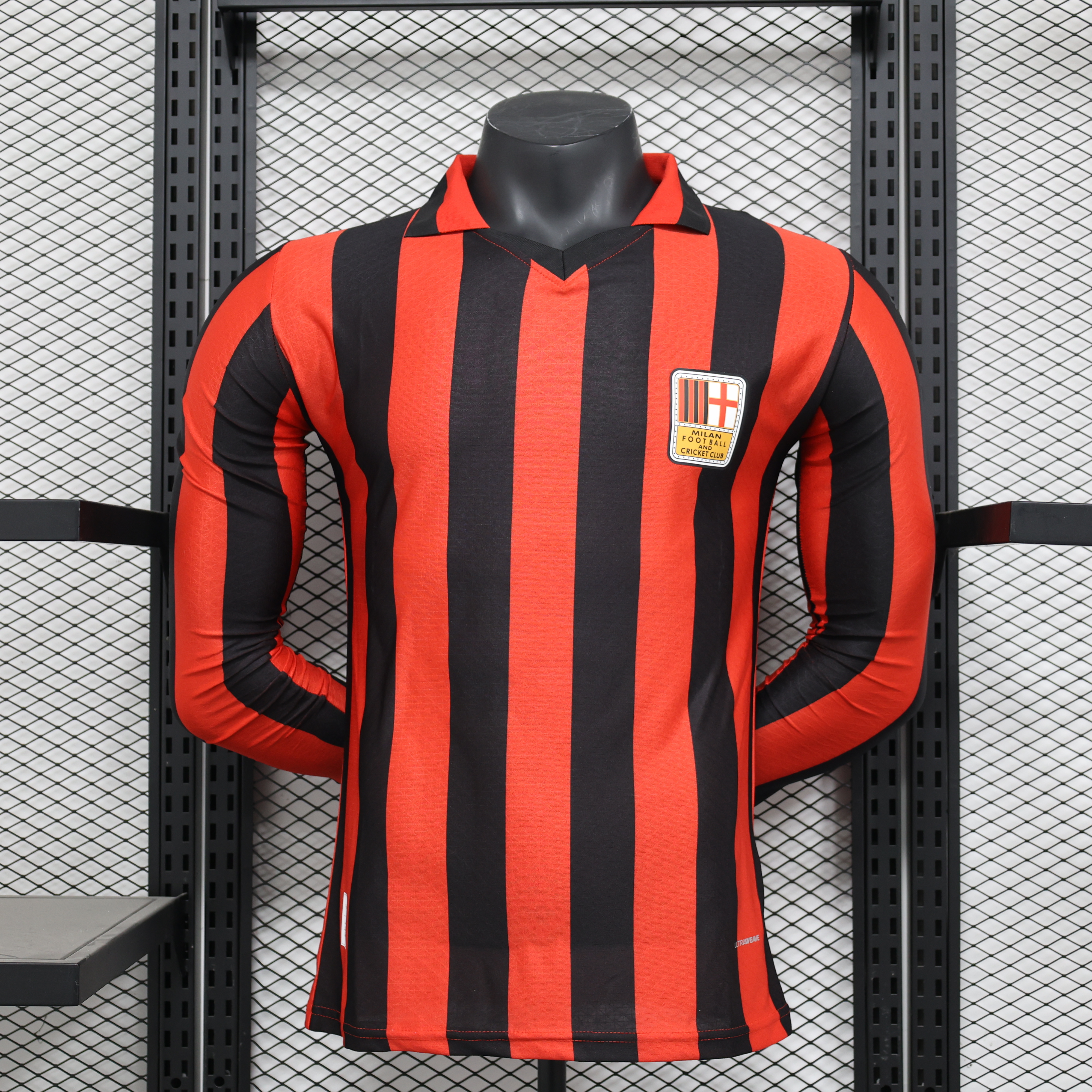 Player Version 24-25 AC Milan Home 125Th Anniversary Long Sleeve Jersey