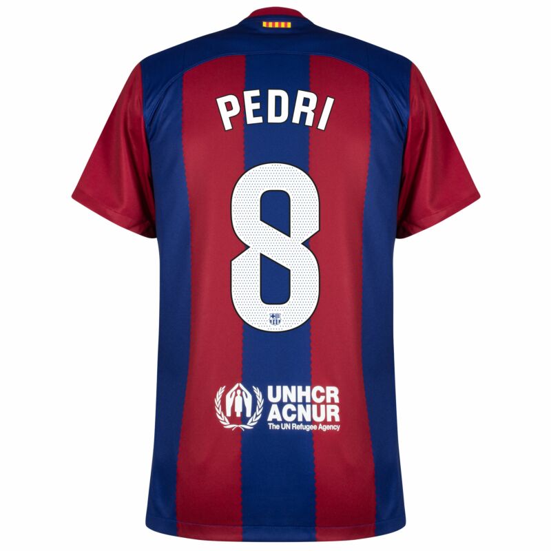 Barcelona Home Pedri 8 Shirt 2023-2024 (La Liga) Size S-XXL