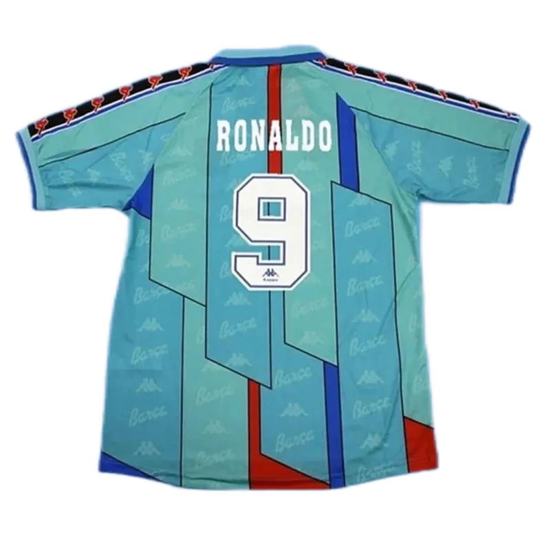 Barcelona Ronaldo #9 Retro Jersey Away 1996-97