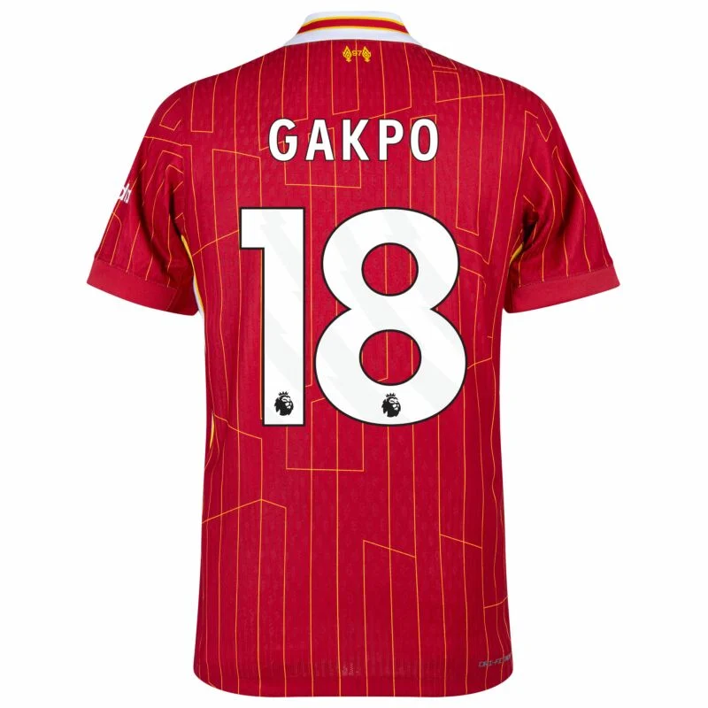 Liverpool  Home Gakpo 18 Shirt 2024-2025 (Premier League) Player version Size: S-2XL