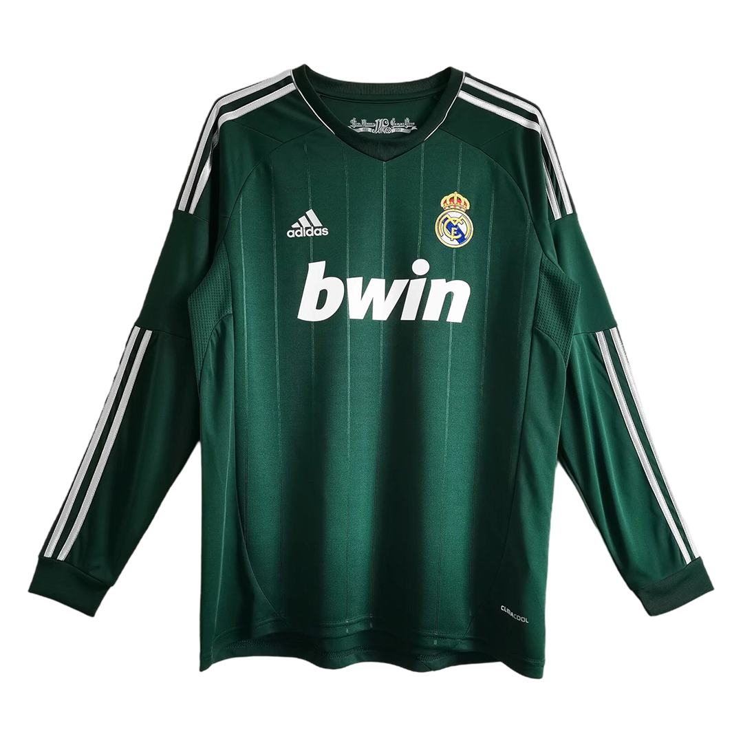 Real Madrid Retro Jersey Third Away Long Sleeve Soccer Shirt 2012-13