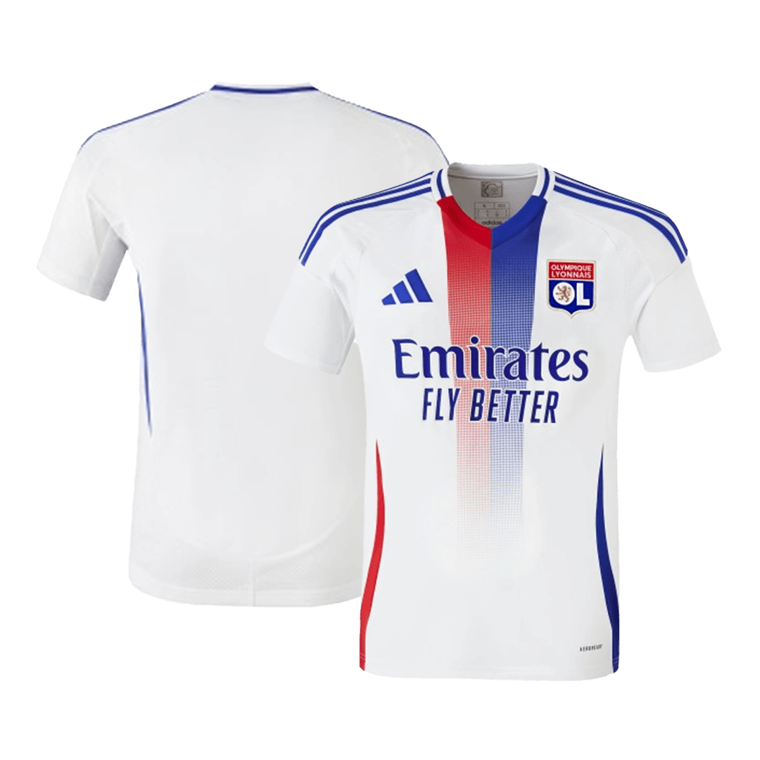 Olympique Lyonnais Soccer Jersey Home Custom Shirt 2024-25