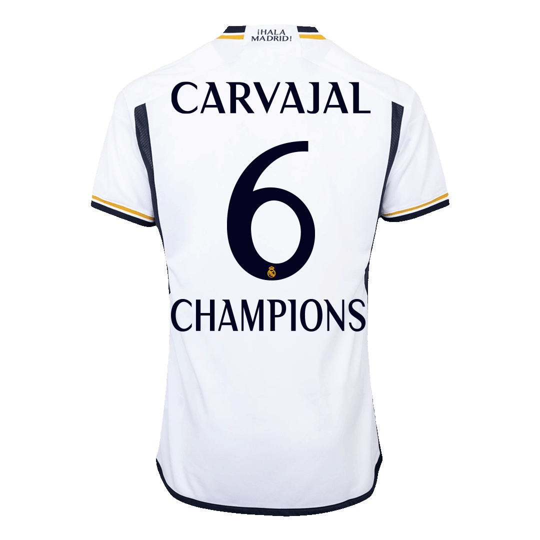 Authentic CHAMPIONS CARVAJAL #6 Soccer Jersey Real Madrid Home Shirt 2023-24