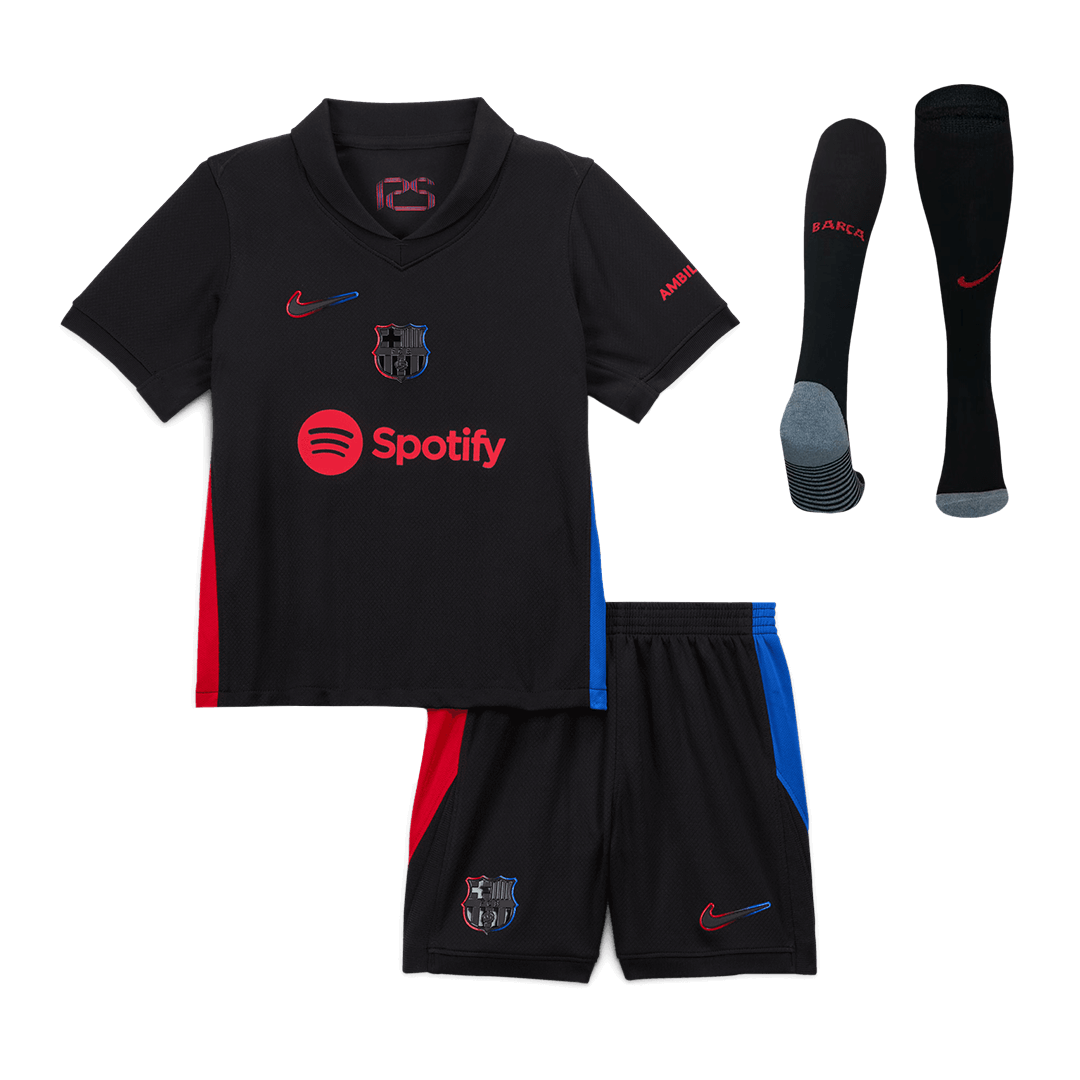Barcelona Away Custom Full Soccer Kids Kits 2024-25