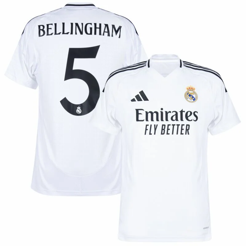 Real Madrid Home  Bellingham 5 Shirt 2024-2025 Size：S-4XL