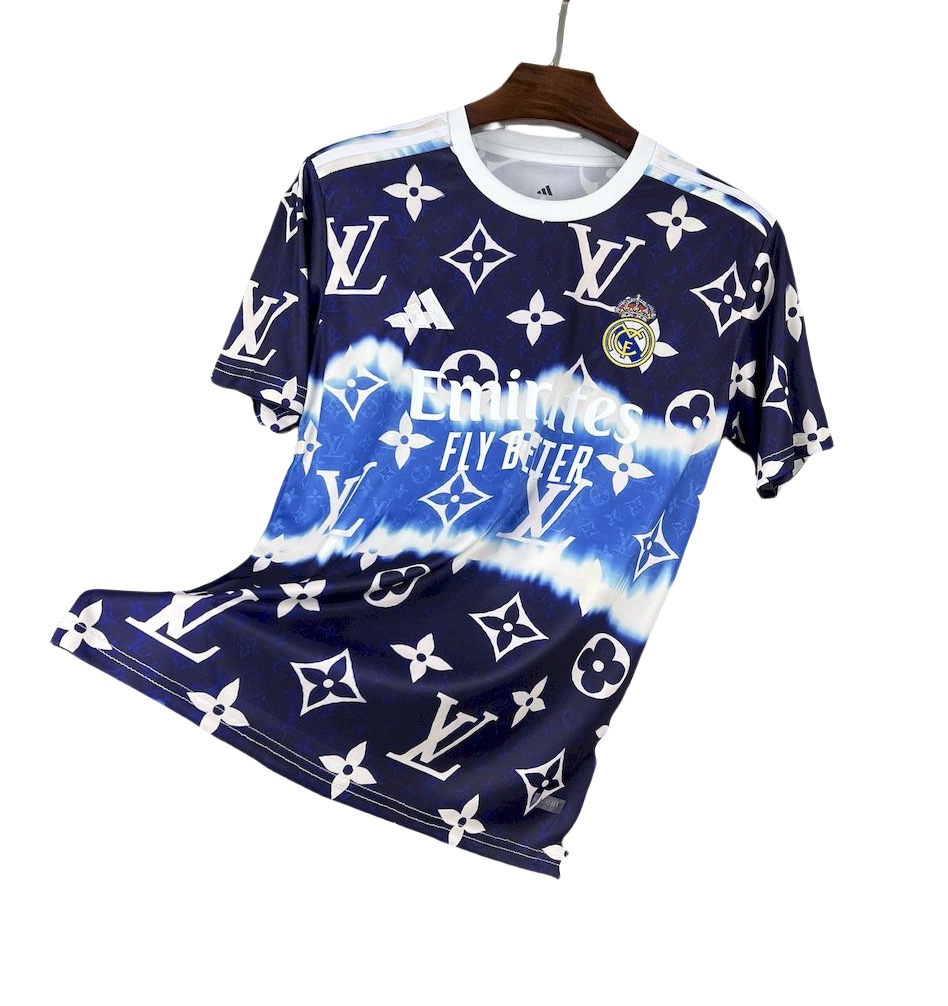 25-26 Real Madrid x LV Navy&Blue Special Edition Jersey