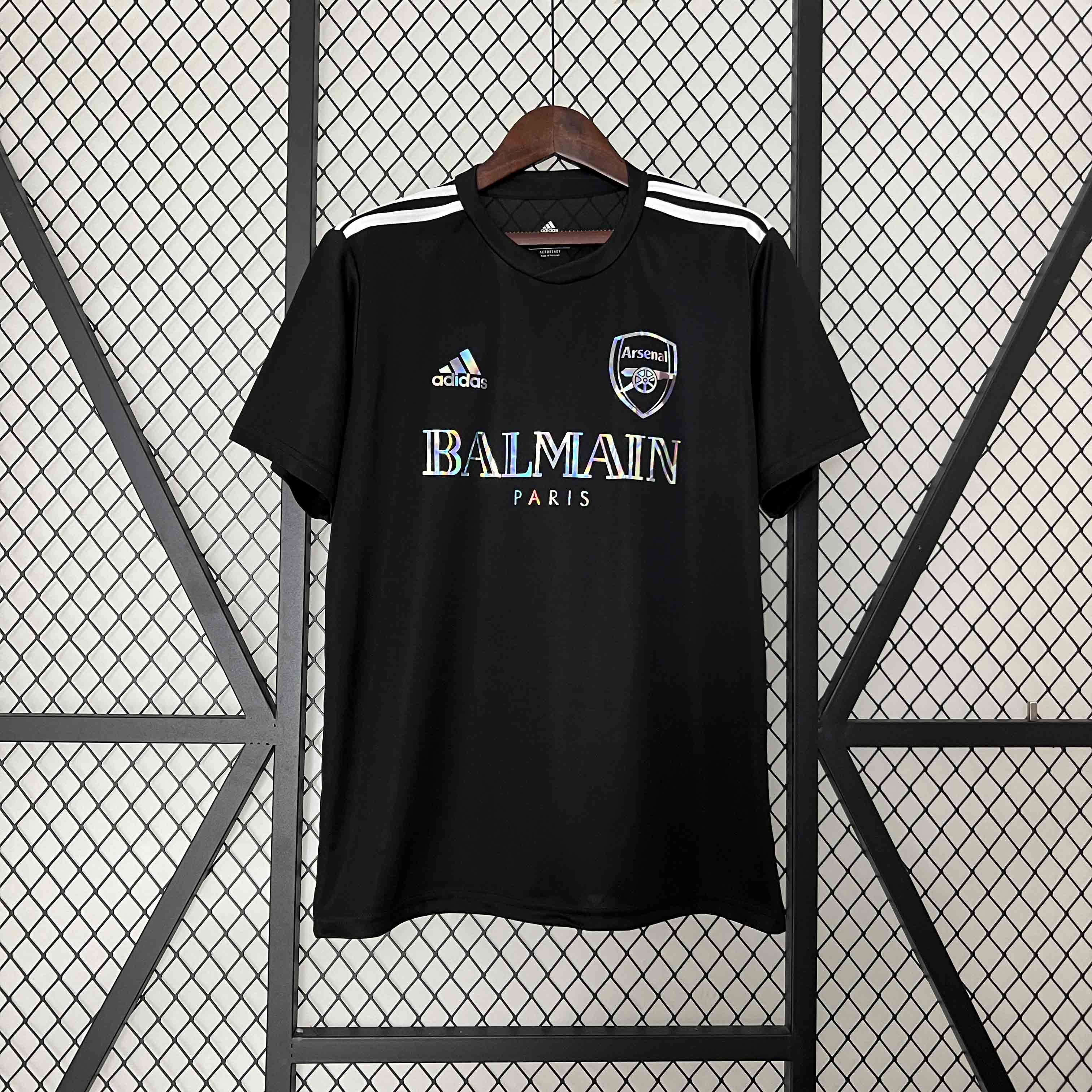 BALMAIN 24-25 Arsenal Joint Edition Black Kit Jersey
